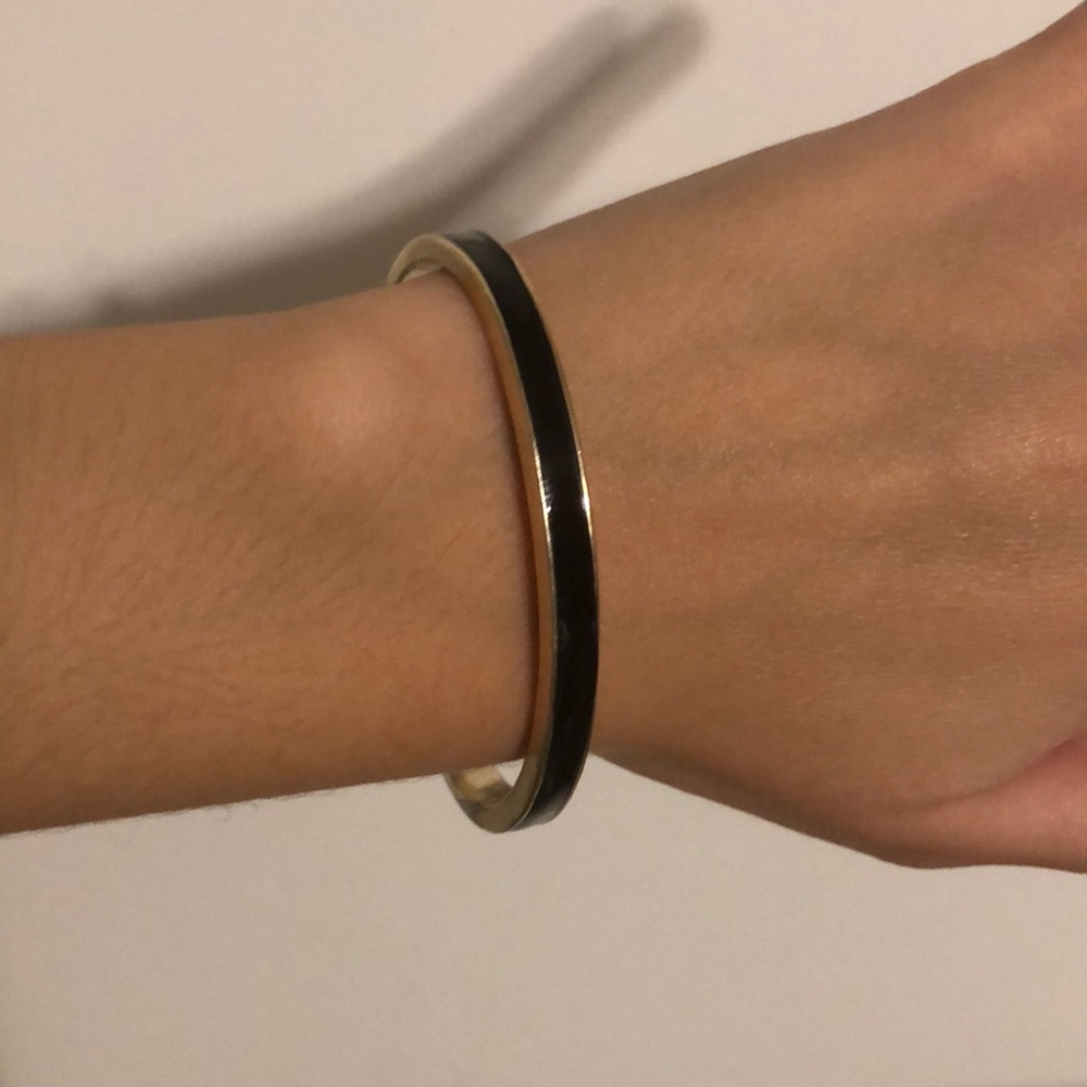 Black metal bracelet